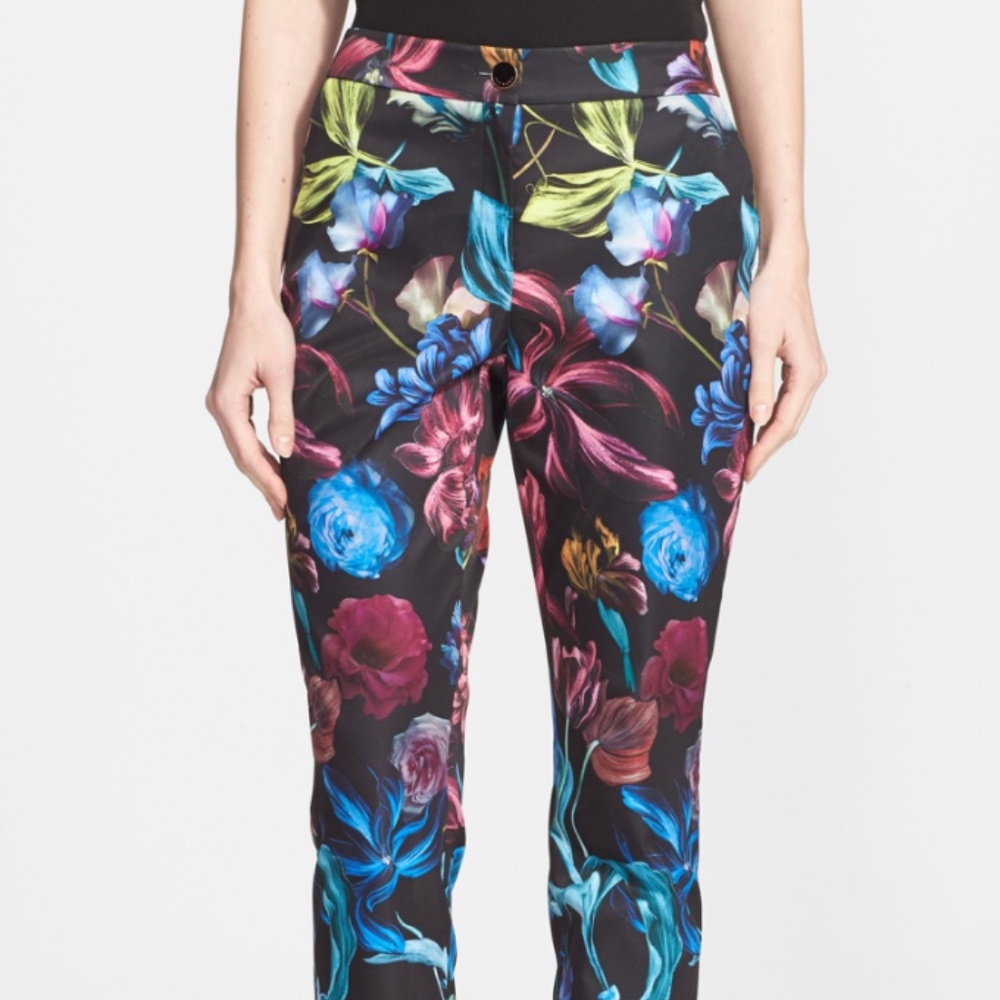 NWT Ted Baker London Kaify Flower print trousers